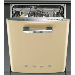 Smeg DI6FABP2 50's Style Fully Integrated 13 Place Full-Size Dishwasher in Cream